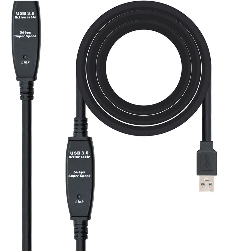 Cable Alargador Usb Con Amplificador Nanocable Conectores