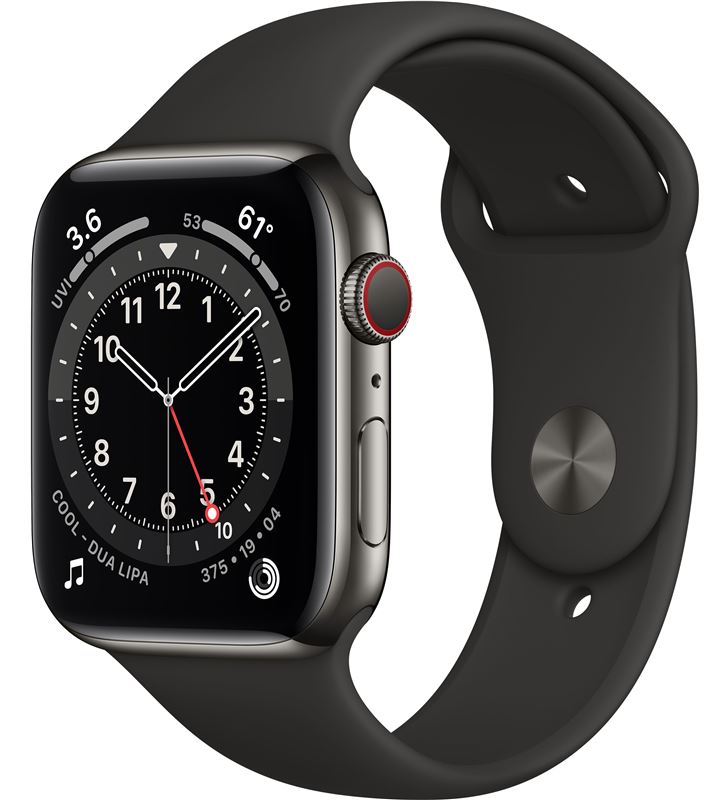 Смарт часы apple watch s6 44mm space gray aluminum case with black sport band обзор