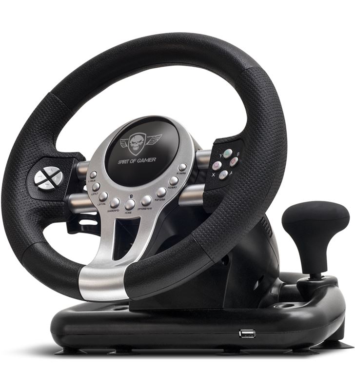 Volante De Carreras Con Pedales Spirit Of Gamer Race Pro Wheel 2 Motor Do Sog Rwp2